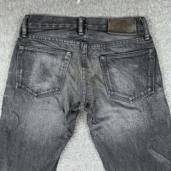 RRL Selvedge Jeans‎ Men's 28x30 Black Japanese Denim Straight Leg Faded USA - Picture 11 of 15